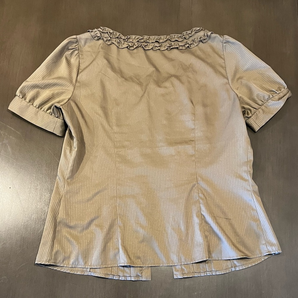 Brown Button Down Blouse - image 5